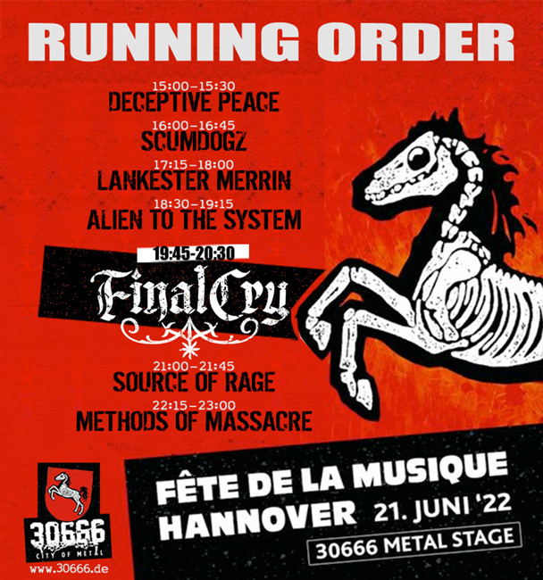Final Cry live Fete de la Musique Hannover